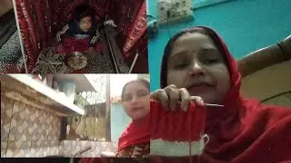 राधे पहले 🌺नाश्ता बनाया फिर कपड़े दो फोन का टोप बुनाई