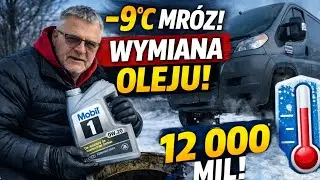 Wymiana Oleju Mobil1 0W-20 po 12 000 Mil ❄️ -9&deg;C | Zimowy Serwis Pod Domem [USA]