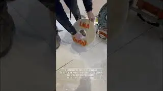 Tutorial: scratch removal from a marble surface with grinding machine Leader+Traxopad | LMA MACHINE