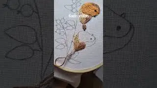 Satin Stitch Bird 🐦✨ | Robin Bird Embroidery #embroidery #tutorial #diy #handmade #craft #stitch