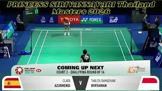 Clara Azurmendi vs Thalita Ramadhani Wiryawan | Thailand Masters 2026 Qualifiers
