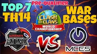 *New* Top 7 Th14 Pre Qualifier War Base With Link | ATN aTTaX vs MCES Bases | Clash Of Clans