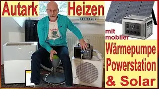 Autark Heizen 🔥 Mit mobiler W&auml;rmepumpe, Powerstation & Solar m&ouml;glich? Midea PortaSplit bei Blackout