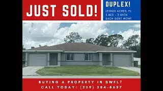 Buying a duplex in Lehigh Acres, FL