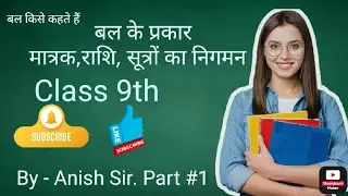 Definition of force, types, formula and unit by Anish Sir