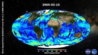 Wind Speed from QuikSCAT Level 2B V4.1