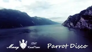 Parrot Disco Lake of Garda Morning Cloudy Sky - Maiden Flight - Punta lido,  Sabbioni Beach