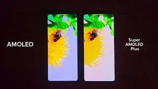 Super AMOLED plus vs AMOLED display color test Poco F5 vs sm M51