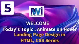 #5 Animate Hover Effect on card using CSS
