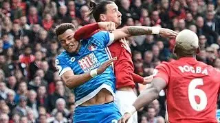 Ibrahimovic Delivers A Deadly Elbow In An Act Of Revenge After Getting His Head Brutally Stomped On