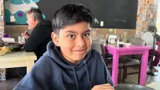 Desayunando antes del viaje a Zacatecas 