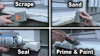 Prepping, Sealing and Painting My Exterior Window Trim | The Fixer Clips