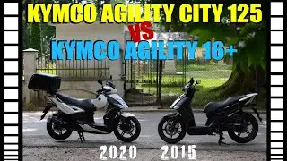 Por&oacute;wnanie skuter&oacute;w KYMCO AGILITY CITY 125 (2015) vs KYMCO AGILITY 16+ (2020)