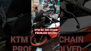 Ktm rc 200 chain spokit sound problem solved || Day 1 #ktm #shorts #rc #viral