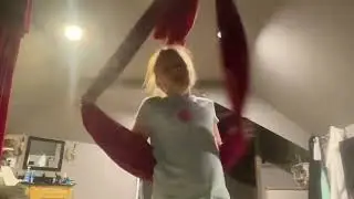 Learn how to do a knot drop on the aerial silks
