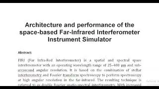 Architecture and performance of the space based Far Infrared Interferometer Instrument Simulator