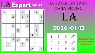 Los Angeles Times Daily #Sudoku 2026-01-13 Expert