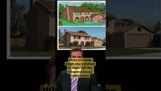 The Simpsons house really exists 😂 #funny #thesimpsons #series #cartoon
