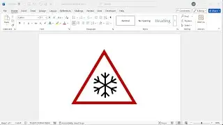 How to create ice warning traffic sign in word