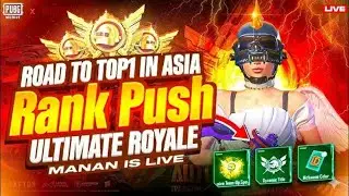 Rank push in ultimate royal Top 10 Lobby PUBG mobile live
