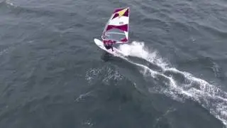 Trying new windsurf gear