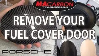 Fuel Door Removal Porsche 991 - MACarbon Carbon Fiber Fuel Door Install