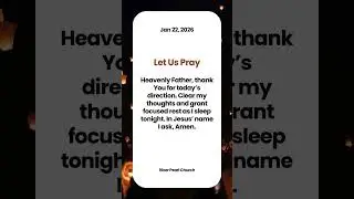 🌙 Good Night Prayer | Jan 22, 2026 🌙 | Evening Prayers | River Pearl Church | Ratan Universe
