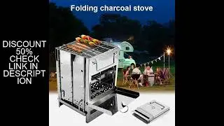 Outdoor Camping Stove Stainless Steel Wood Stove Ultralight Folding Pocket Stove Camp Fishing Hiking