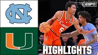 North Carolina Tar Heels vs. Miami Hurricanes | Full Game Highlights | ESPN College Basketball