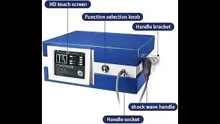 Pneumatic Shock Wave Therapy Equipment, Machine with 5 Massage Heads, for Pain Relief and ED