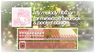 'My Melody Hotbar' For Minecraft Pocket Edition 1.19+! &lrm;☁️💕