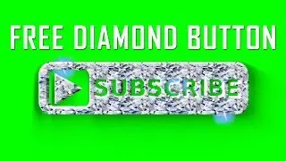 Diamond YouTube Subscribe Button - Green Screen Animation 4K