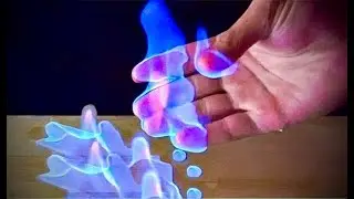 Fantastic fire experiment by a sanitizer 🤙🏻 cool 😎 