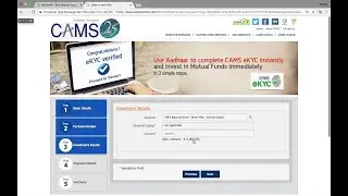 How to invest into Mutual Fund DIRECT Plan through myCAMS without any charges | DumpBox