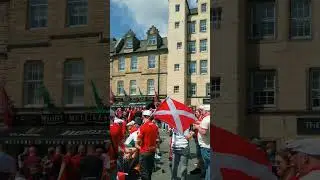 How come the Scottish flag is red now?  #edinburgh #scotland #scottish #edinburghcity #shorts