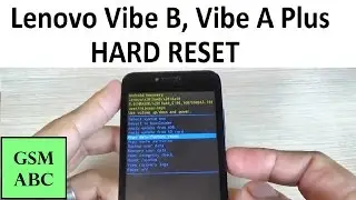 HARD RESET Lenovo Vibe B, Vibe A Plus