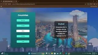 Dynamic Weather App: Real-Time Weather Updates :JavaScript & OpenWeatherMap API #html #javascript