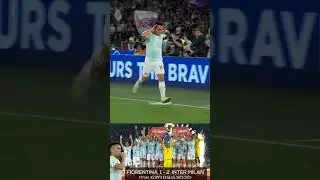 Final Copa Italia_fiorentina 1-2 Inter Milan #football #soccer #shorts