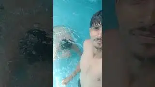 😎fully enjoy 🙄 with Rahul swimming