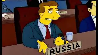 The Soviet Union Returns in The Simpsons but it's set to the Red Alert 3 Soviet March