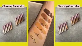 Close up Concealer de Nabla, Swatches de todos los tonos | Industrial Beauty