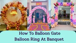 How To Make a Balloon Ring || Balloon Arch || @MISHTIEVENTVLOG