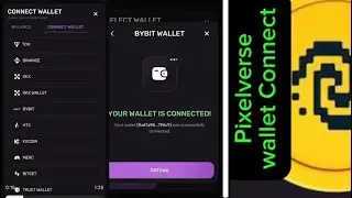 How to connect your pixelverse with wallet to an exchange in urdu lastest update