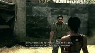 Resident Evil 5: Hidden Conversation for Chris and Sheva (Chapter 1-1)