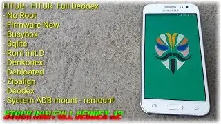 Stock ROM Deodex Full For Galaxy J2 || New Firmware SM-J200G || Speeed ROM