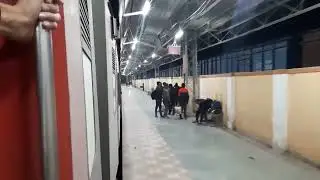 17629 PUNE NANDED EXP | SPEEDY DEPARTURE FROM AHMEDNAGAR JN | The Train Clicks