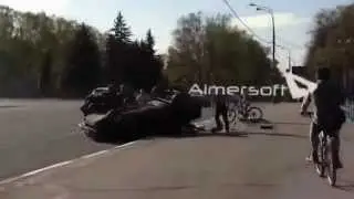 AUDI R8 V8 - DRIFT CRASH - HIT AND RUN