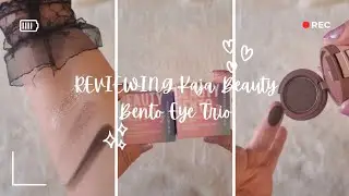 Kaja Beauty Bento Eye Trio [Swatch, Review and unbox]