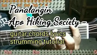 Panalangin -Apo Hiking society -guitar chords lyrics tutorial @katapoyguitartv