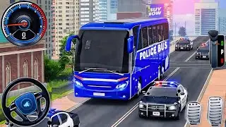 Prisoner Bus Transporter Driver 3D- Police Bus Driving Simulator 2021- New Update- Android GamePlay